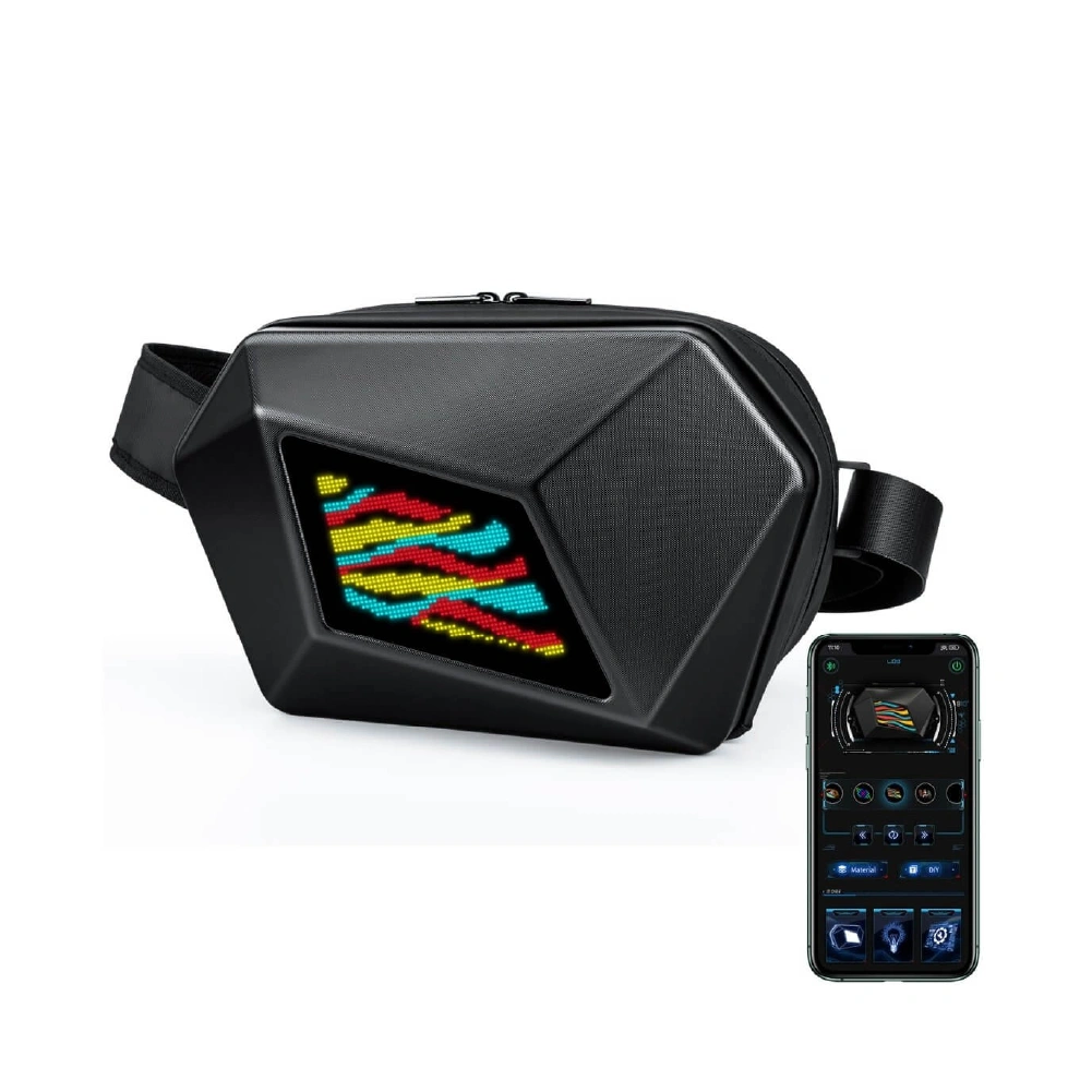 Vista de la App LOY para personalizar la Cangurera Pixelia Modelo S1